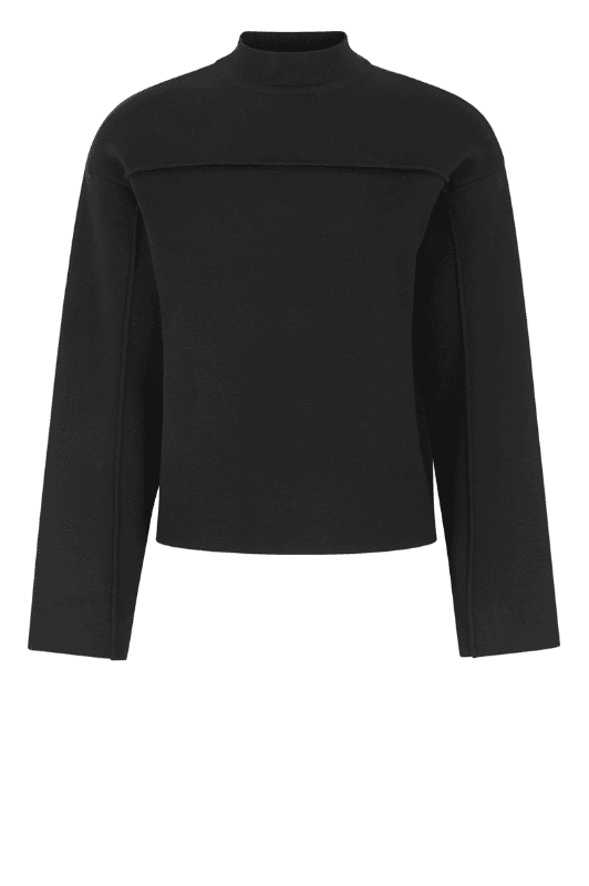 Soft Rebels Henrietta |  Lækker sort strik med flotte detaljer