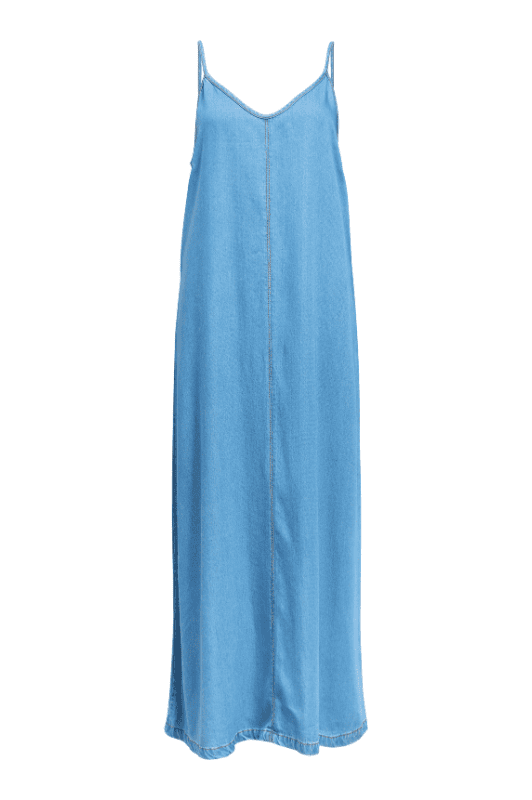 Object Frame denim stropkjole i tencel I Dresslab