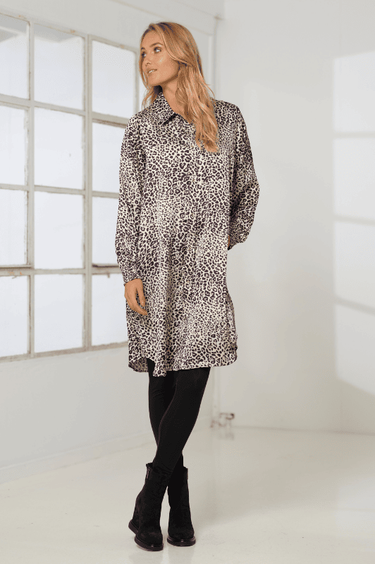 Prepair Siva dress | Flot kjole med lommer i leopard print