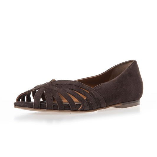 Copenhagen Shoes Passionate | Ballerina i brunt ruskind