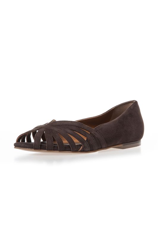 Copenhagen Shoes Passionate | Ballerina i brunt ruskind