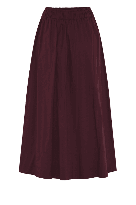 La Rouge Vilma skirt nederdel | Poplin nederdel bordeaux