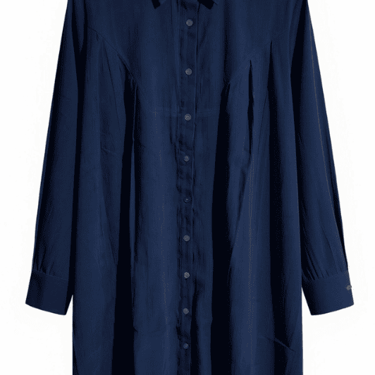 Marc Lauge Baby cord dress I Marineblå babyfløjlskjole i A-shape