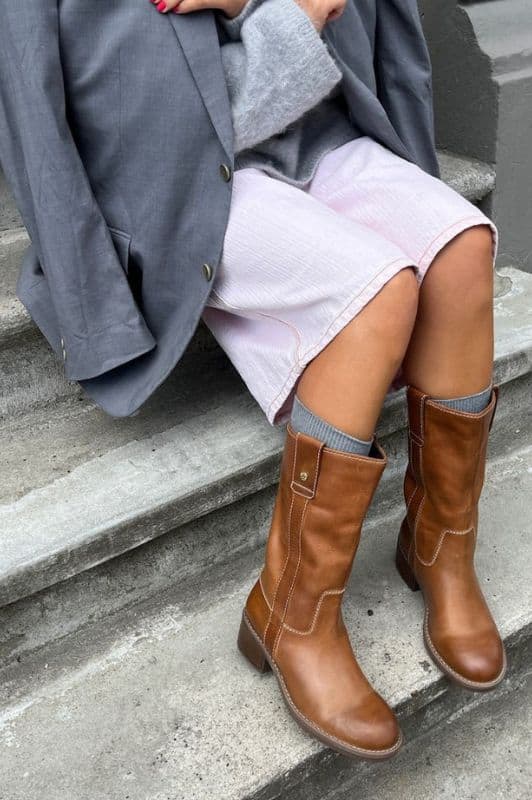 Copenhagen Shoes My good vibes  | Skindstøvle i cognac