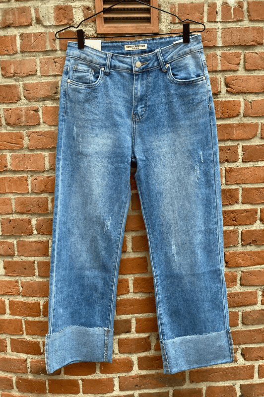 Karostar jeans med lommer I Vidde ben