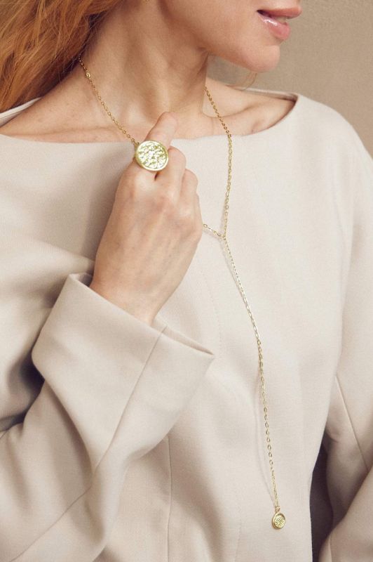 Pure by Nat I Amelia Y halskæde i guld I Dresslab