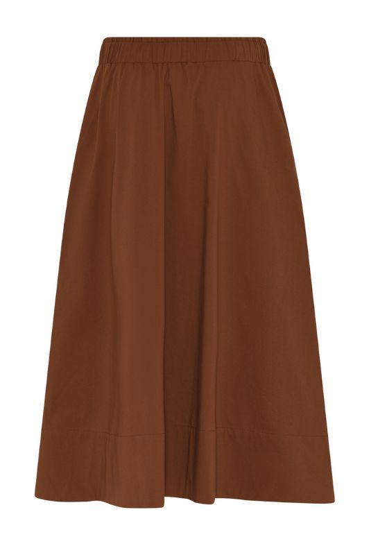 La Rouge Vilma skirt | Poplin nederdel chestnut