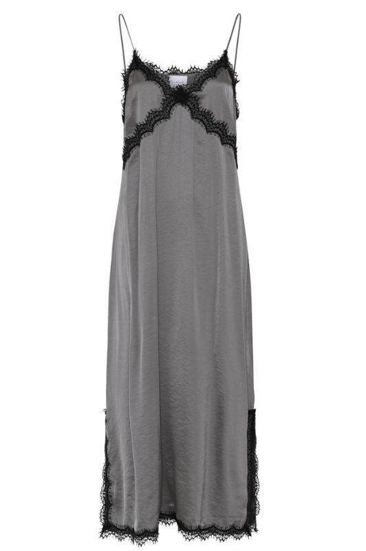 La Rouge Lotte satin kjole i Det hotteste lingeri look i gråt