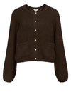 Object Saggia cardigan mørkebrun
