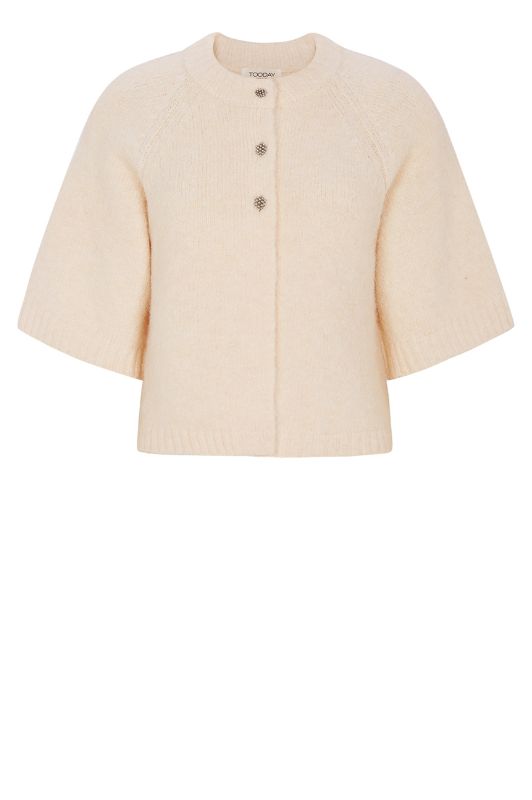 Tooday Auri strik cardigan i creme