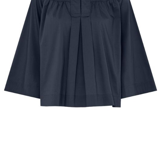 La Rouge Vilma shirt | Basic skjorte med feminint look marineblå