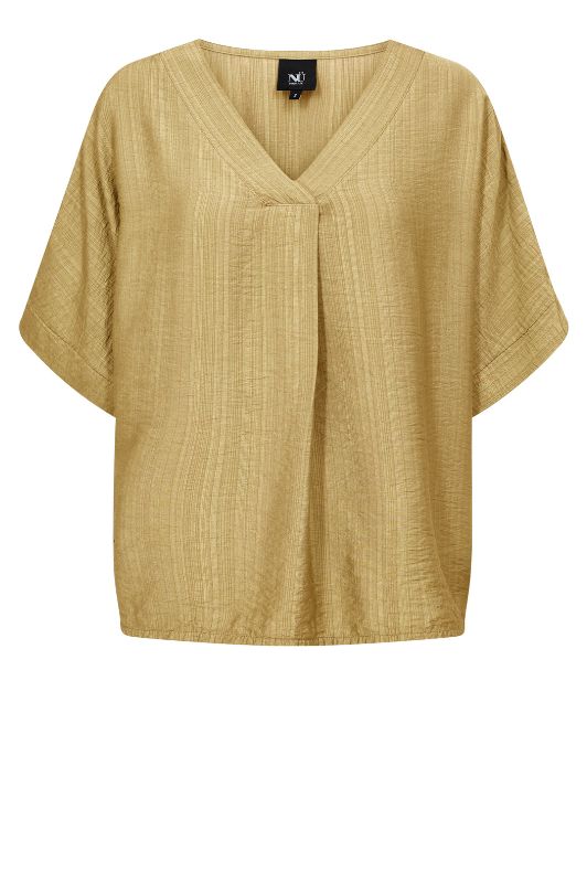 NÜ Cinda bluse | Fin løs top i majsgul I Dresslab