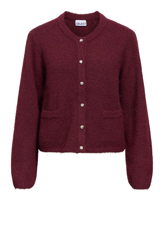 Object Saggia cardigan bordeaux