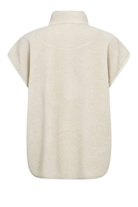 Freequent Teddy waistcoat | Sand fleece vest