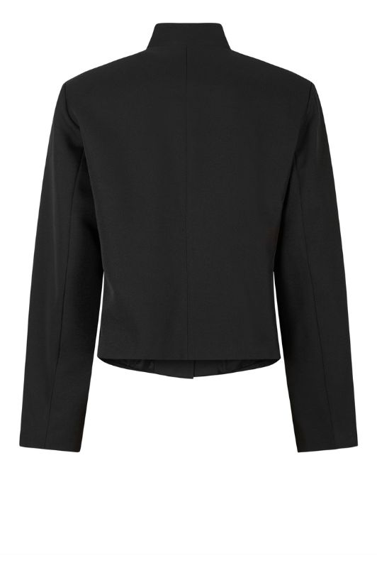 Tooday Devin short blazer I Kort blazer i sort med asymmetrisk lukning