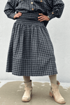 PRE ORDER Gaspar Vienna check nederdel sort tern