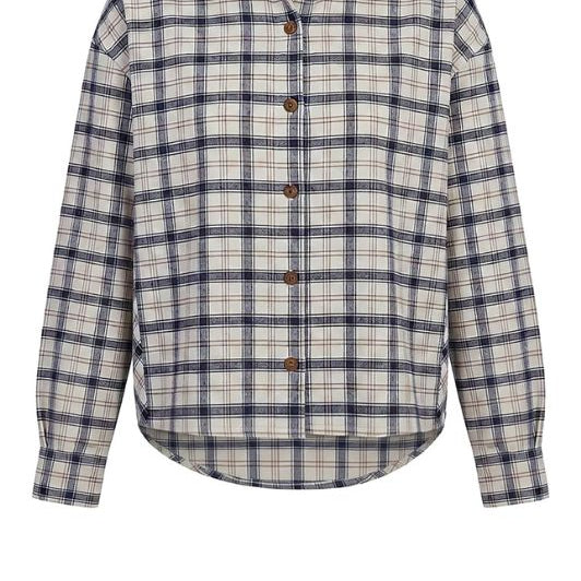 Luxzuz Check bluse I Ternet skjortebluse i bomuld