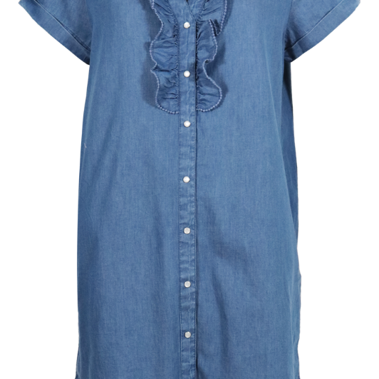 Ofelia Necia tunic | Denim tunica med flotte detaljer