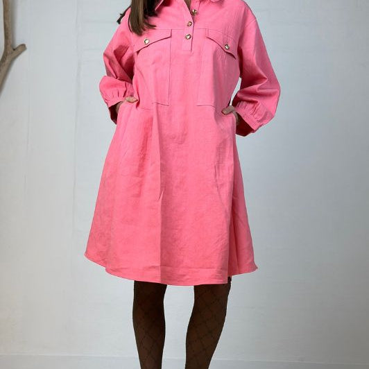 Gaspar Rio dress | Cool kjole med broderi i koral