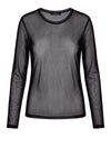 Luxzuz Segberg mesh t-shirt I Klassisk sort mesh bluse