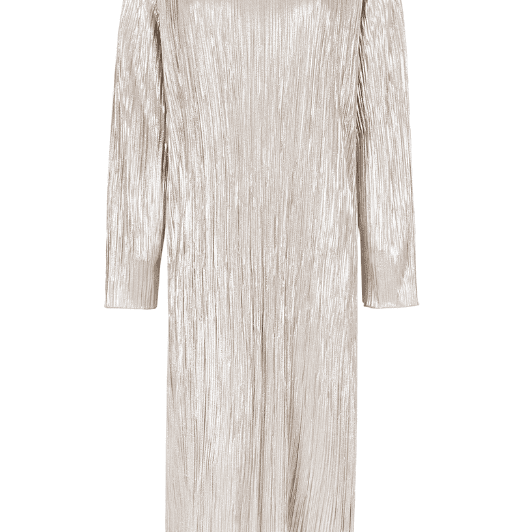Soft Rebels Neveah dress |  Plisseret festkjole i sølv