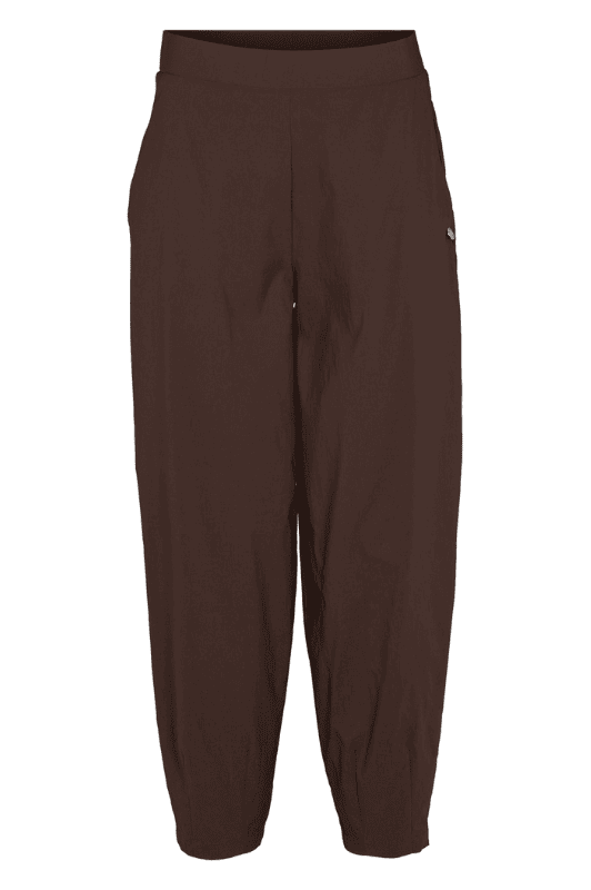 Prepair Chloe | Barrelpant i chokoladebrun I Dresslab