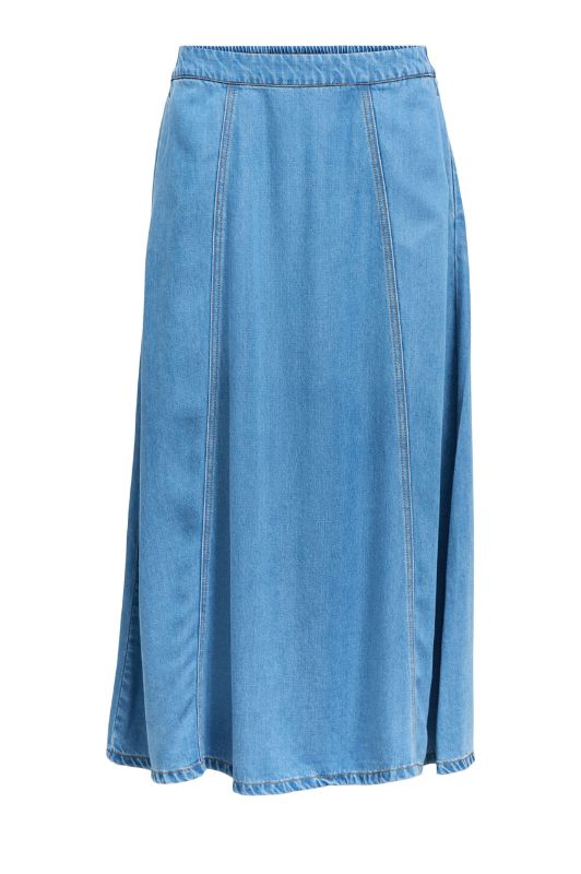 Object Frame skirt I Denim nederdel i tencel I Dresslab
