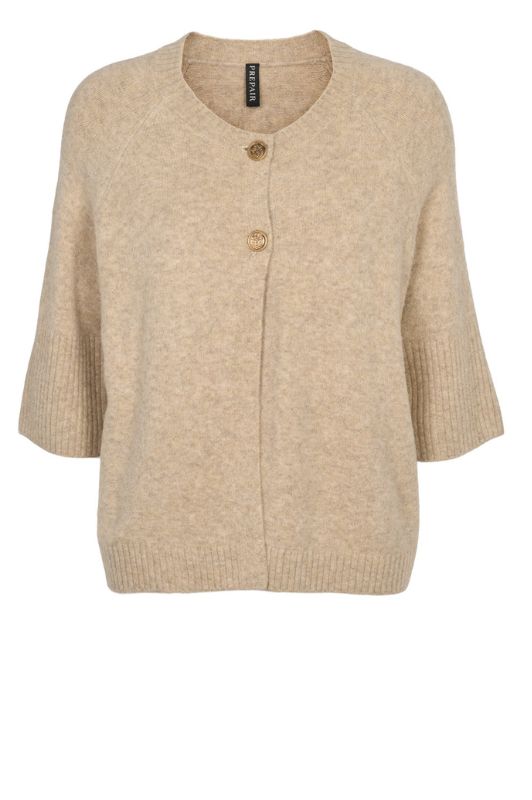Prepair Naomi Knit | Strikcardigan i sand