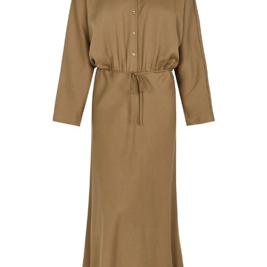 Soft Rebels Stormy mididress I Kjole i brun karamel
