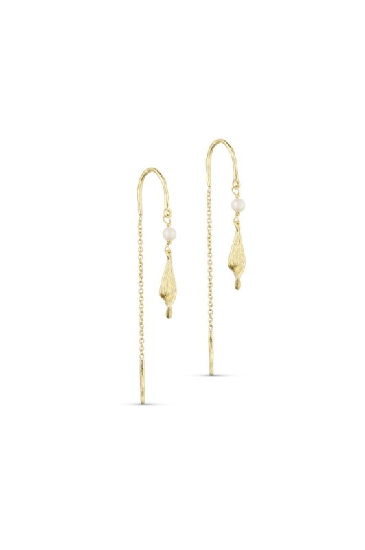 Pure by Nat I Olivia chain øreringe 24K guldbelagt