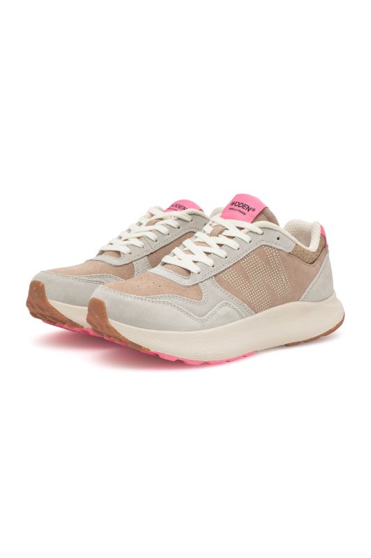Woden Mathilde Runner – Sporty sneaker i let og gennemtænkt design i hindbær