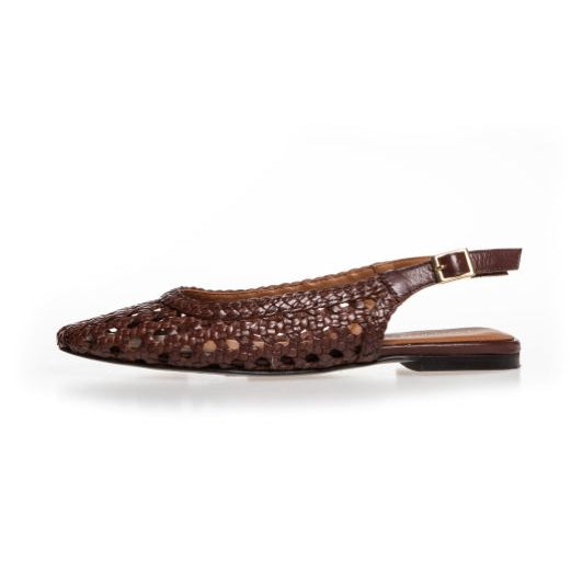 Copenhagen Shoes As the Sea  | Flet slingback i brunt skind