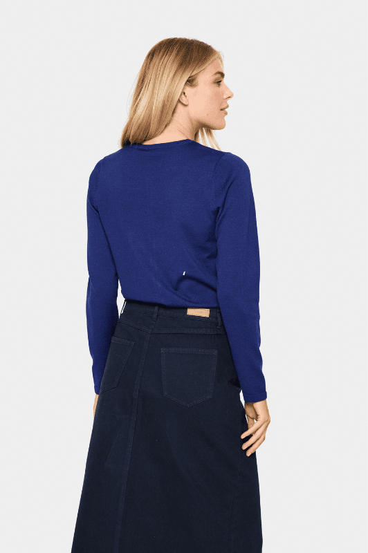 Saint Tropez Mila cardigan | Strikket cardigan I Midnight sail