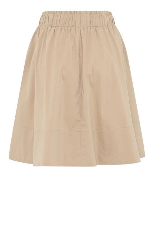 La Rouge Vilma short skirt | Kort poplin nederdel sand