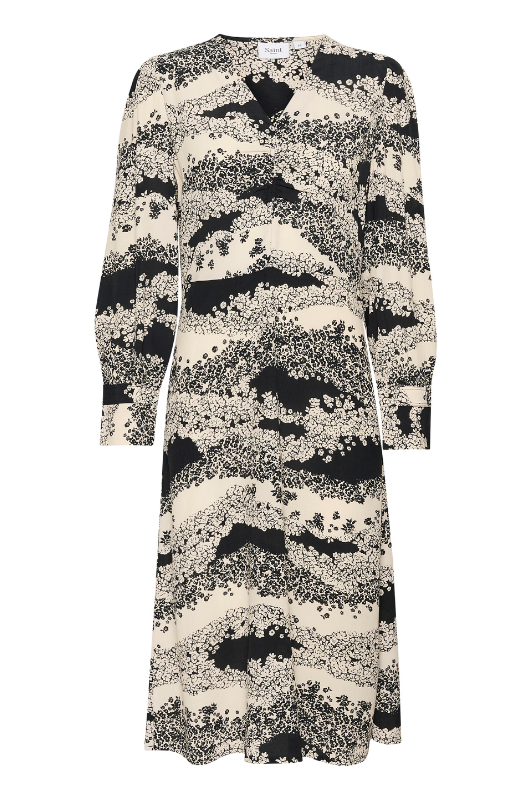 Saint Tropez Iselin dress | Langærmet kjole i smukt print