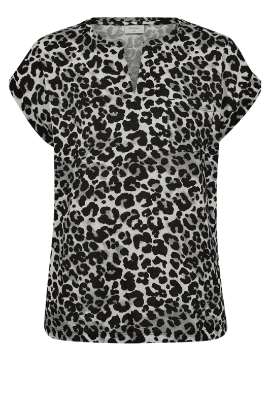 FreeQuent Viva t-shirt | T-shirt i leopardprint