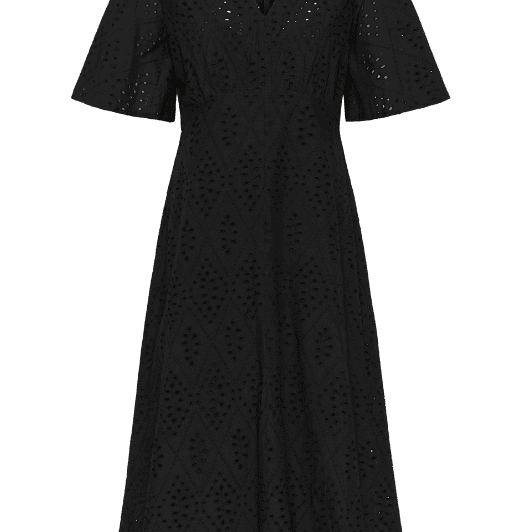 Soaked in Luxury Joella dress | Sort kjole med broderie anglaise