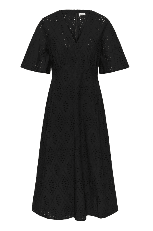 Soaked in Luxury Joella dress | Sort kjole med broderie anglaise