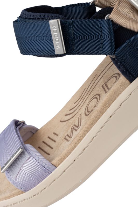 Woden Line sandal | Damesandal space multi I Dresslab