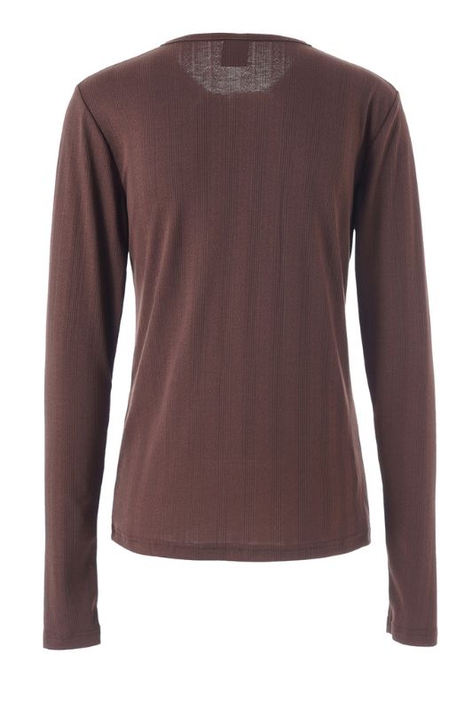 Luxzuz Ambutto t-shirt I Langærmet t-shirt i brun
