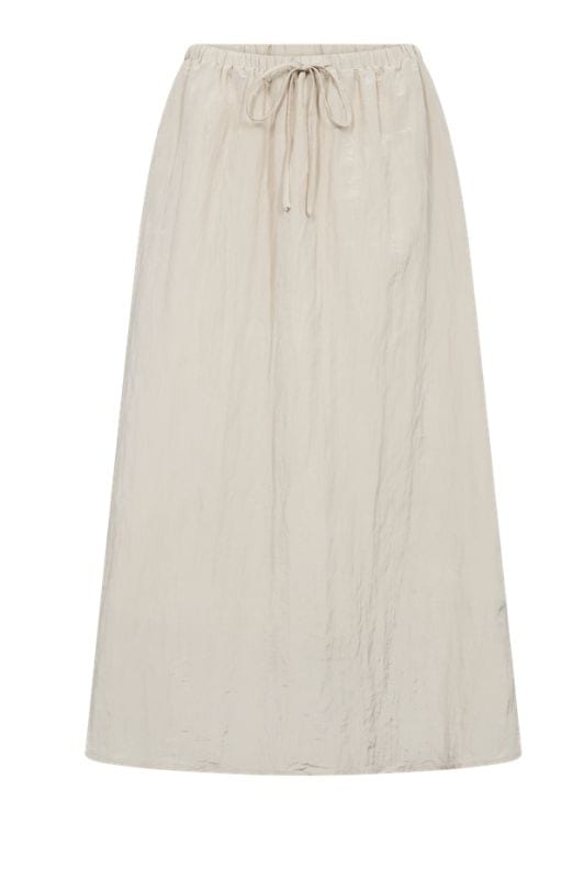 Freequent Dolly skirt | Sandfarvet A-shape nederdel med lommer