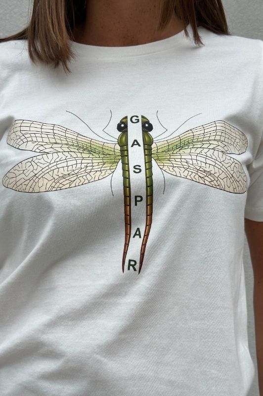 PRE ORDER Gaspar Tokyo print t-shirt i hvid I Dresslab