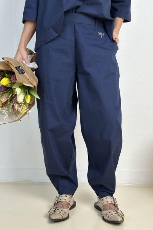 Gaspar Colorado pant  | Poplin buks i navy