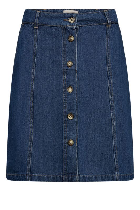Freequent Alia skirt | Cool denim kort nederdel