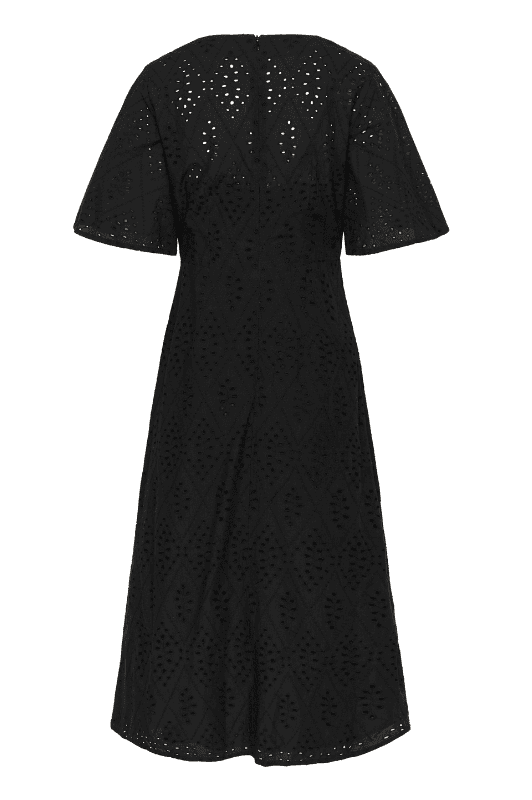 Soaked in Luxury Joella dress | Sort kjole med broderie anglaise
