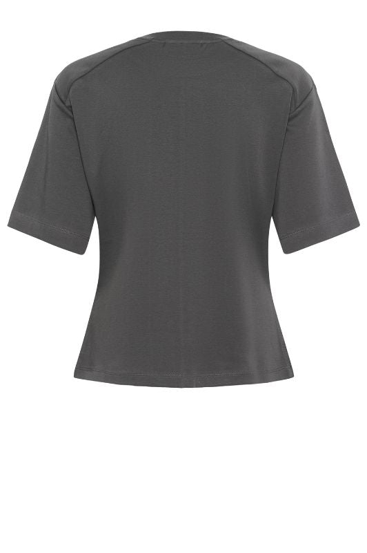 Karen By Simonsen Della T-shirt I Cool grå t-shirt