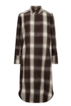 FreeQuent Erino dress I Bomuldskjole i brun tern