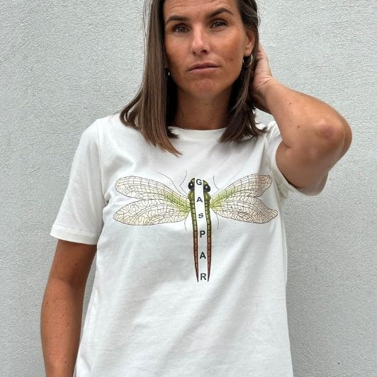 PRE ORDER Gaspar Tokyo print t-shirt i hvid I Dresslab