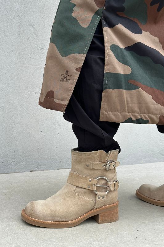 PRE ORDER Gaspar Champagne winter coat  I Frakke i camo print
