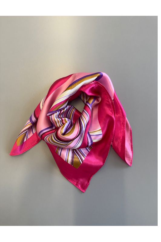Luxzuz Bandito scarf I Tørklæde med flot pink print